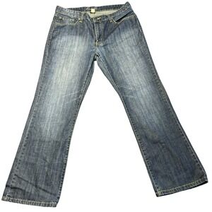 Kenneth Cole Mens Jeans 34 X 30‎ Embroidered Pocket Straight Leg Dark Wash